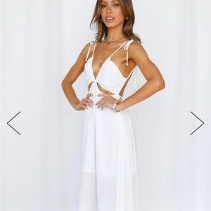 Hello Molly Simple and Sweet Midi Dress White